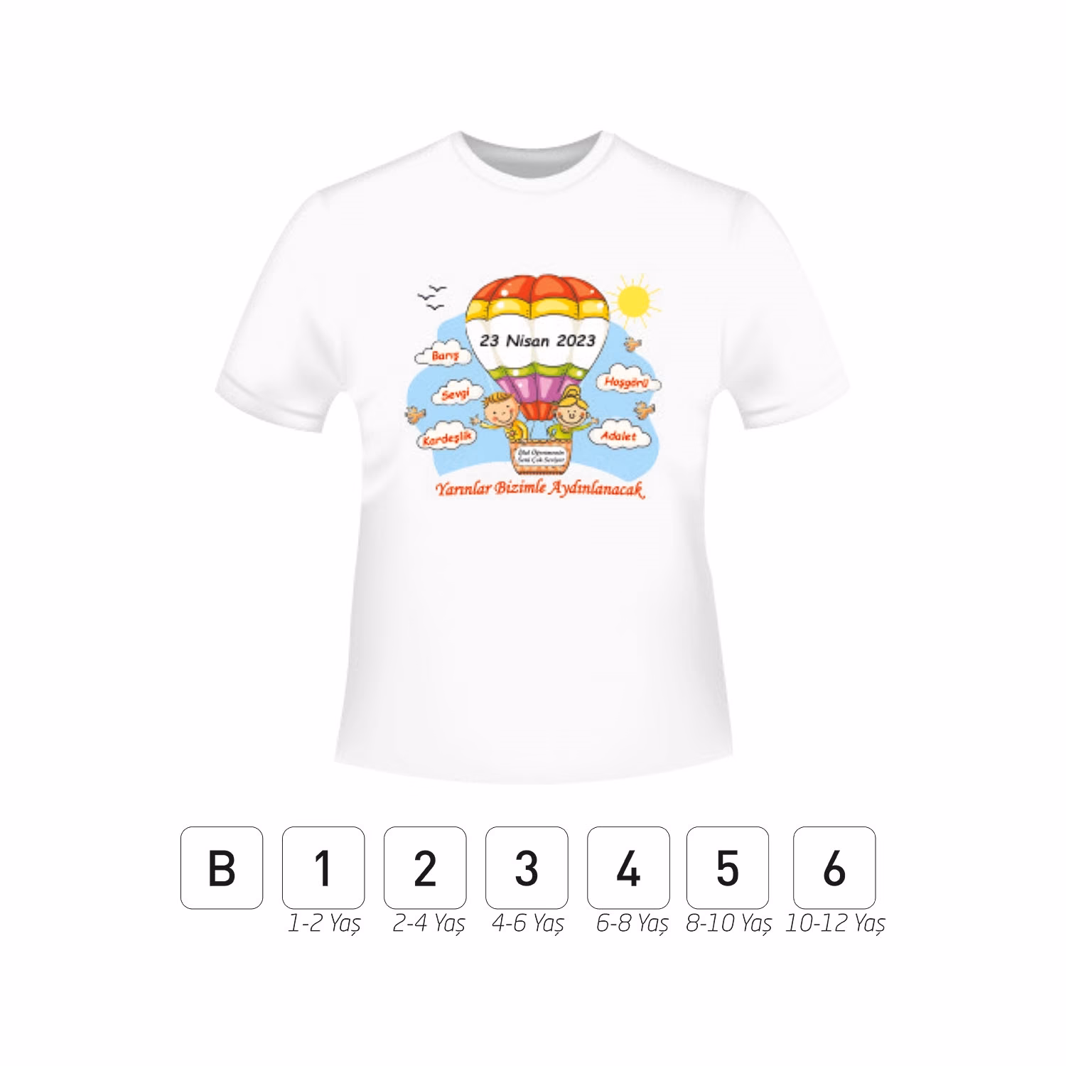 Sıfır Yaka Çocuk T-Shirt