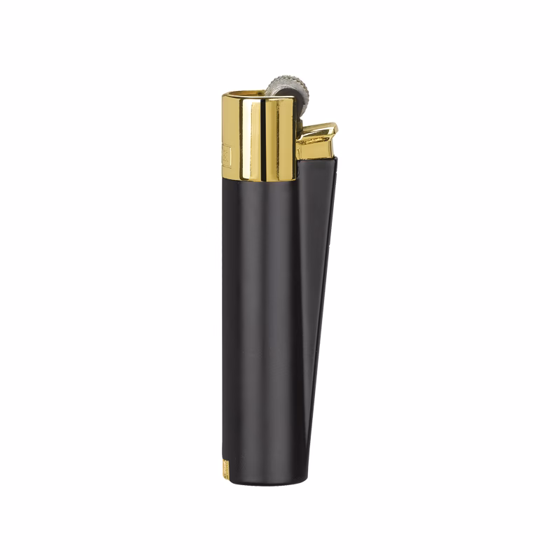 MT-134 Clipper Metal Siboplu Çakmak - Siyah-Gold