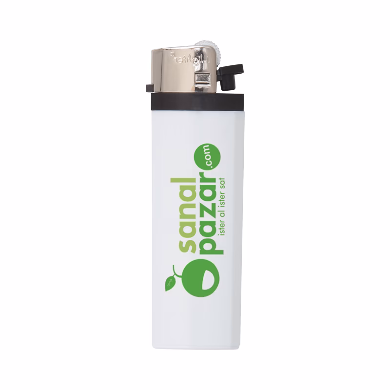 YMN-218 I-Lighter Taşlı Siboplu Çakmak - Beyaz