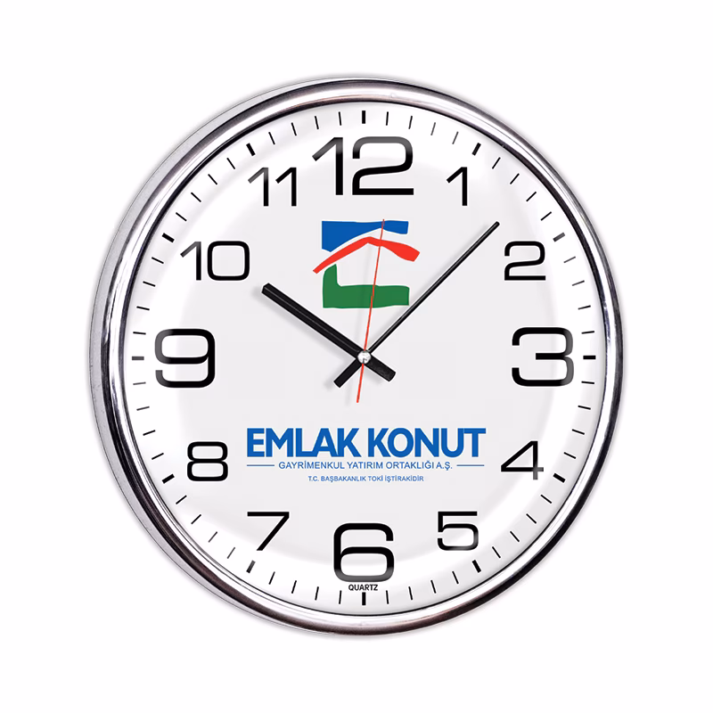 530-M Metalize Duvar Saati - Uni