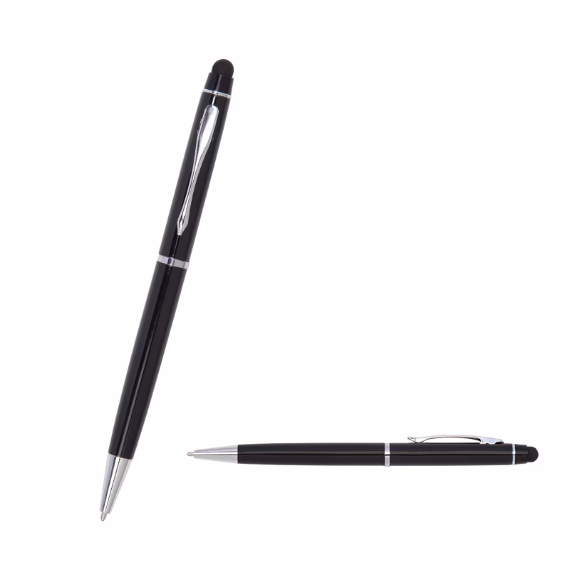 Metal Tükenmez Touchpen Kalem - Siyah