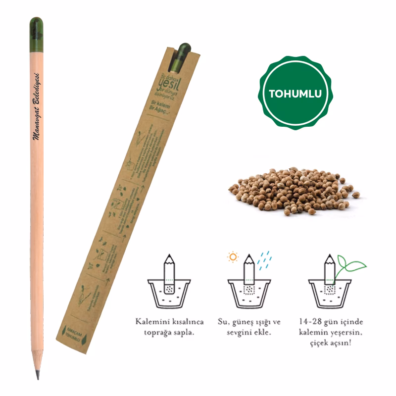 569 Tohumlu Naturel Kurşun Kalem - Ahşap