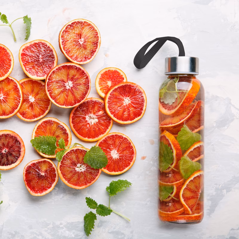 MTR-0213 Cam Matara (Siyah Kılıflı) / 500 ml - Cam / 500 ML