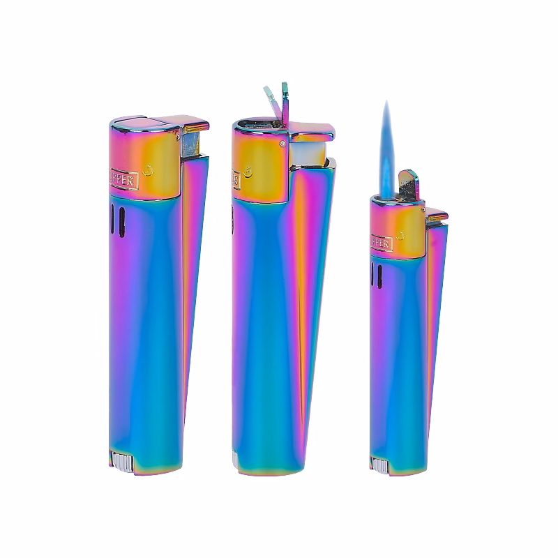 MJ-121 Clipper Metal Turbo Si̇boplu Çakmak - Mix-Icy