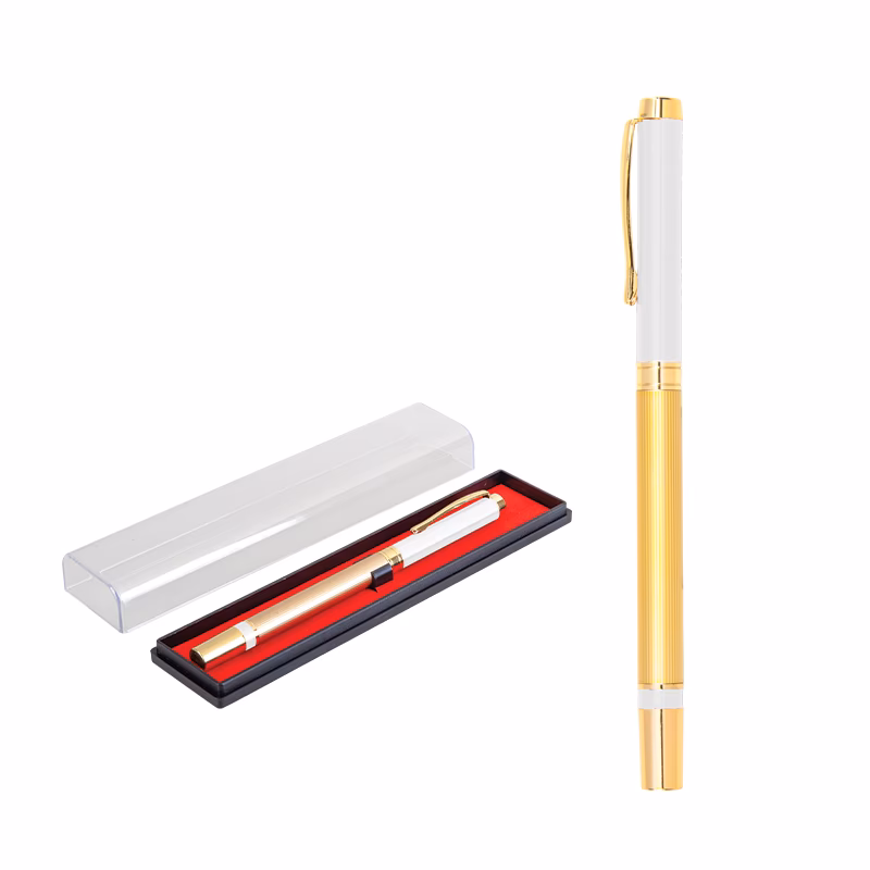 1101-KR Metal Roller Kalem Seti - Beyaz