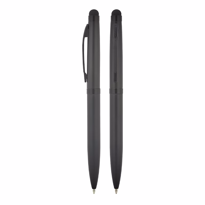 Metal Tükenmez Touchpen Kalem - Siyah