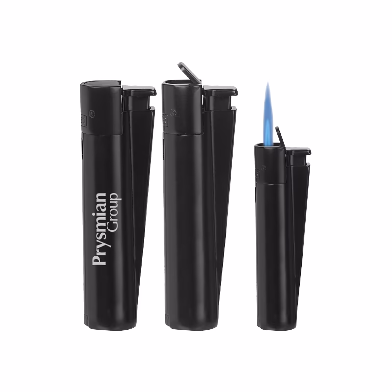 MJ-106 Clipper Metal Turbo Si̇boplu Çakmak - Siyah