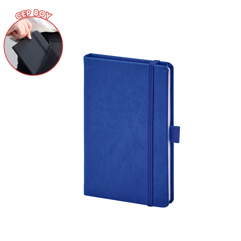 923-914 9 x 14 Termo Deri̇ Defter - Lacivert