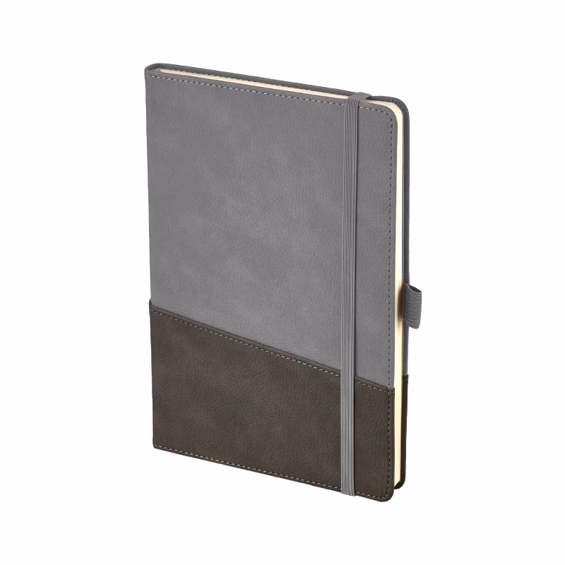 15 x 21 Termo Deri̇ Defter - Gri