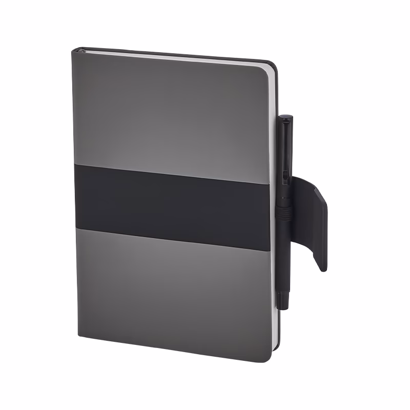 15 x 21 Termo Deri̇ Defter - Gri