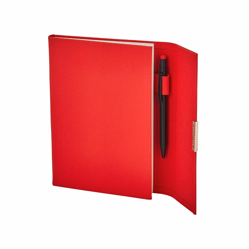 15 x 21 Termo Deri̇ Defter - Kırmızı