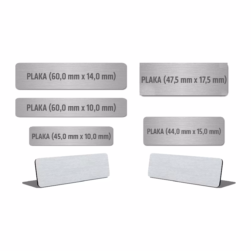 Metal Plaka-4717 Metal Plaka - 15X44mm