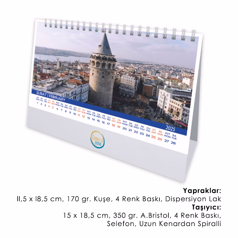53-B Üçgen Masa Takvimi - Uni
