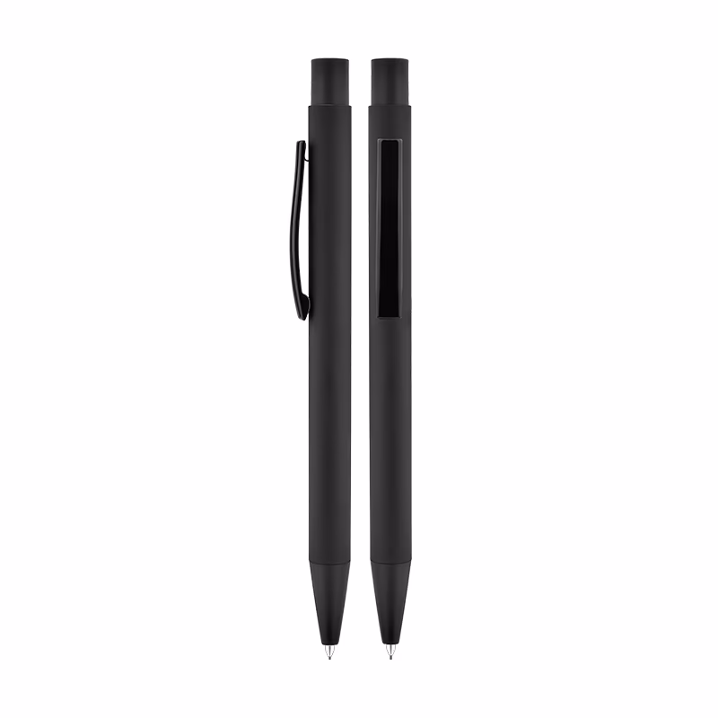 1020-V Metal Rubber Gövde Versatil Kalem - Siyah