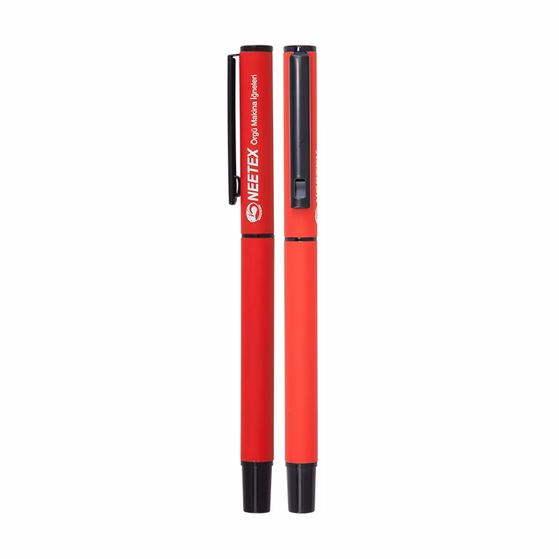 1023-R Metal Roller Kalem Rubber Gövde - Kırmızı