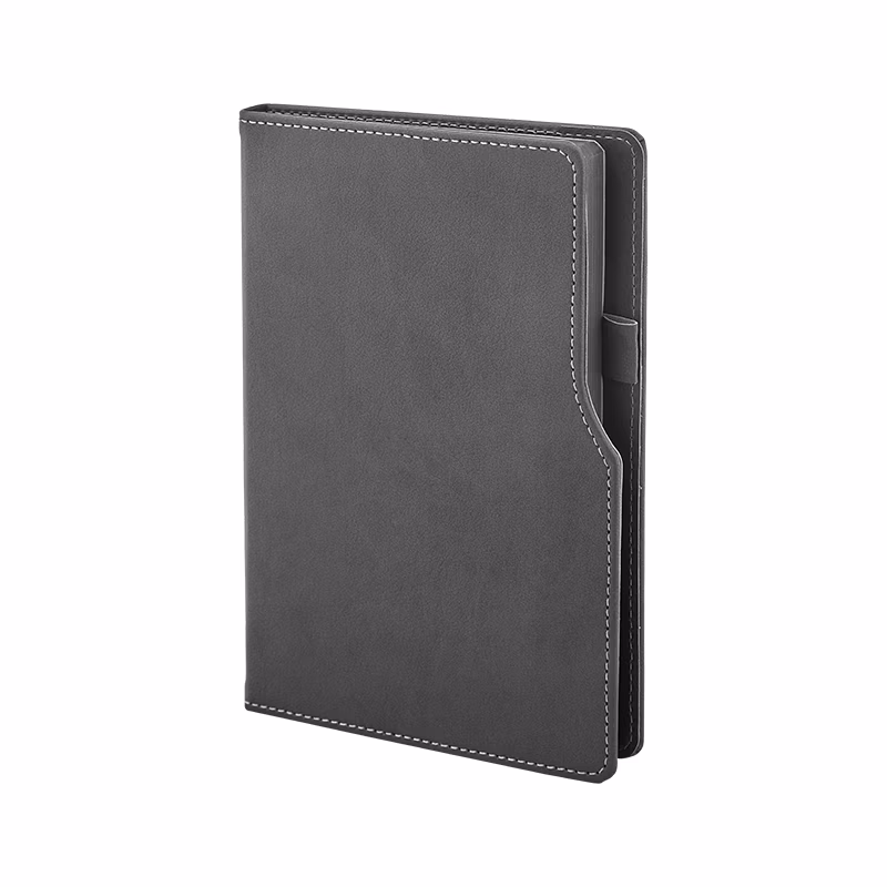 941-IVORY 15 x 21 Termo Deri̇ Defter (Ivory Kağıt) - Fume