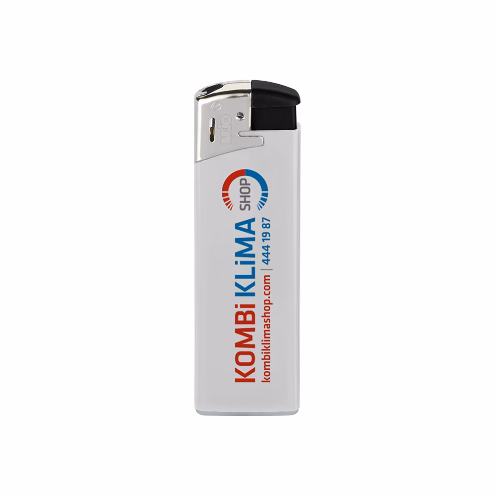 TK21R Clipper Brio Fit Elektronic Si̇boplu Çakmak - Beyaz
