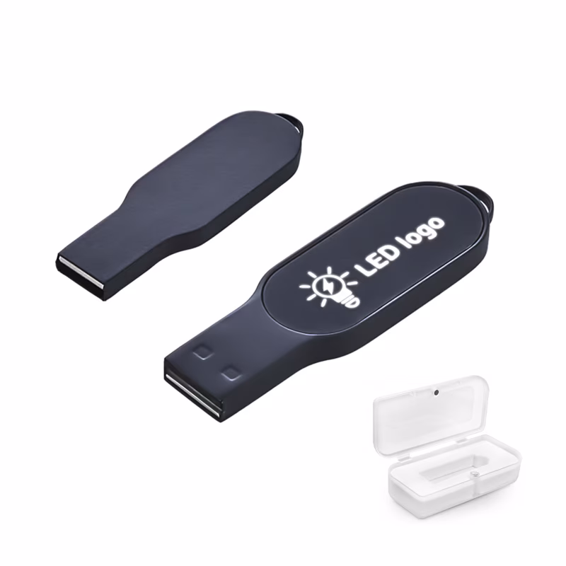 F-205-32 32 GB Işıklı Usb Bellek - Siyah / 32 GB