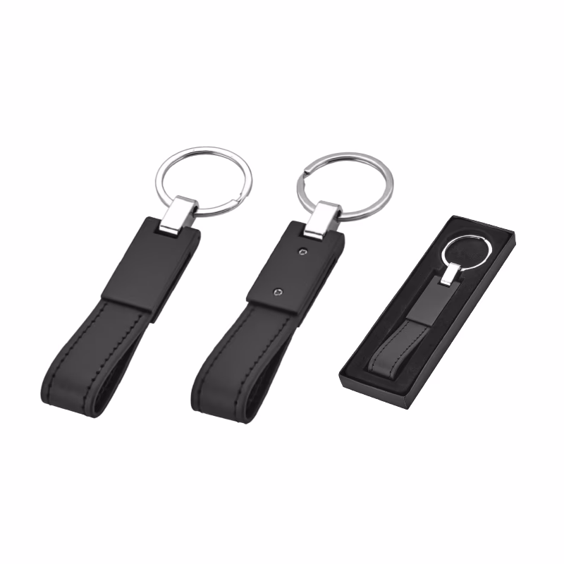 2204 Tek Taraflı Metal Suni̇ Deri̇ Anahtarlık