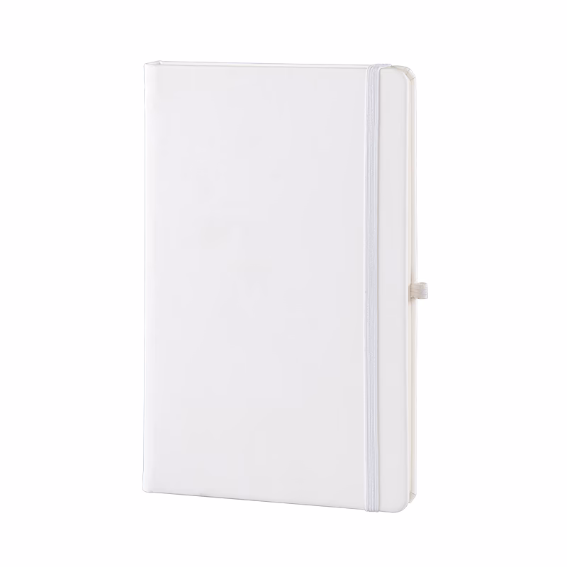 13 x 21 Termo Deri Defter (Ivory Kağıt) - Beyaz