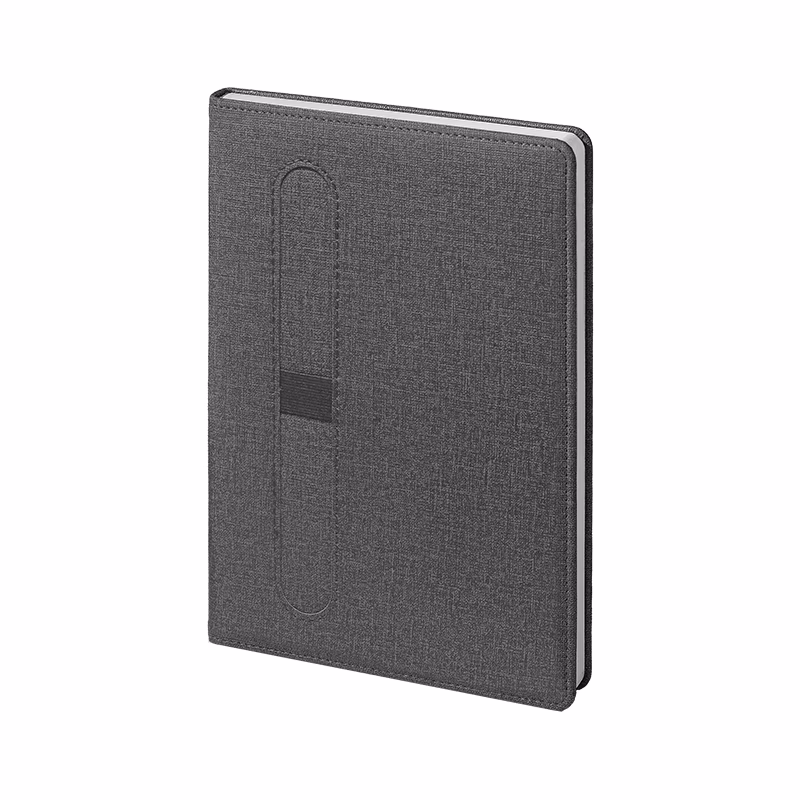 15 x 21 Termo Deri Defter - Gri