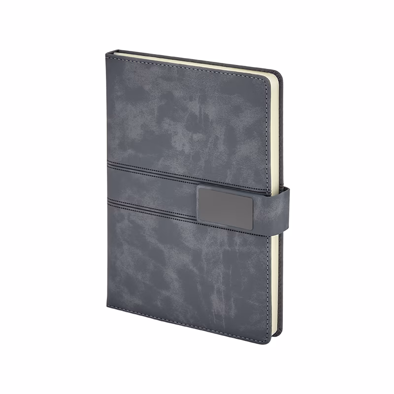 15 x 21 Termo Deri Defter - Gri