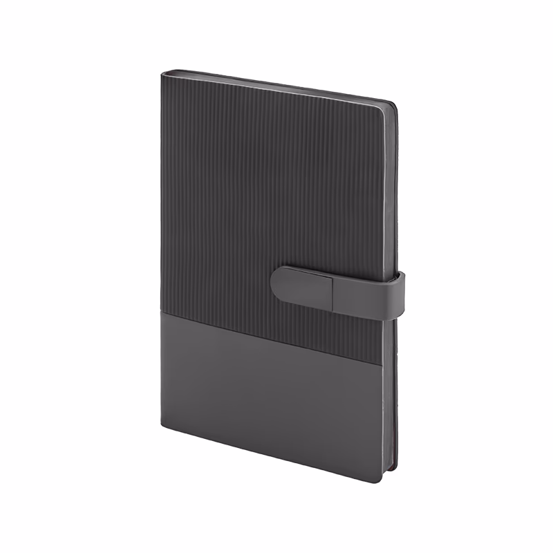 15 x 21 Yumuşak Kapaklı Termo Deri Defter - Gri