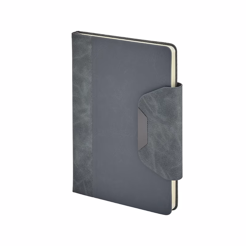 15 x 21 Termo Deri Defter - Gri