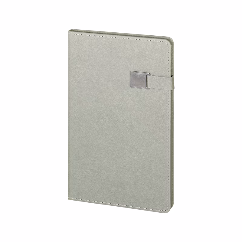 15 x 21 Termo Deri Defter - Gri