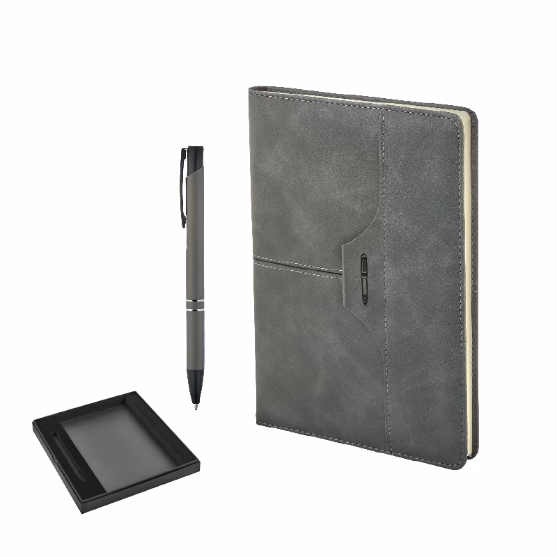 Kalem & Defter Set - Gri