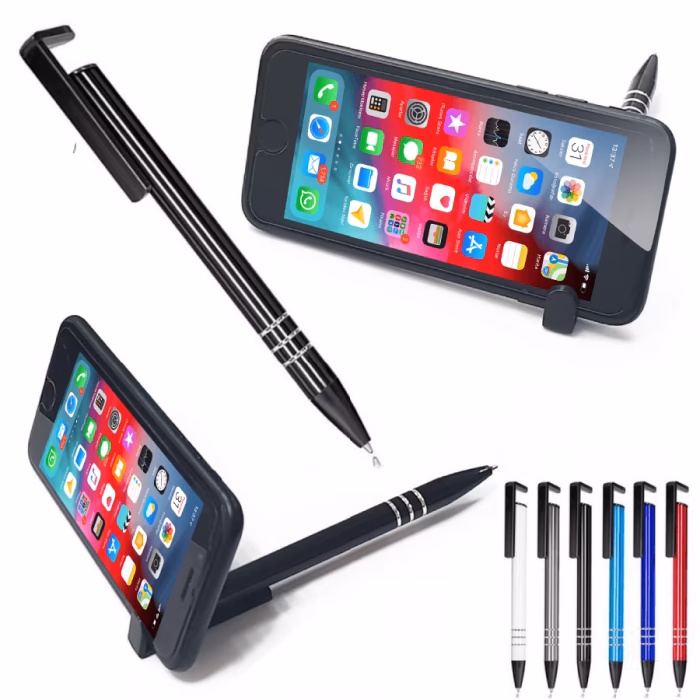 Telefon Standlı Metal Tükenmez Kalem