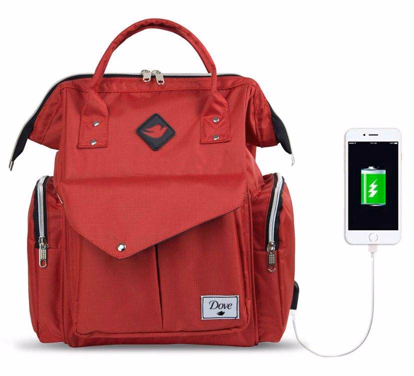 Diaper-Compartment Mother-Baby Bag