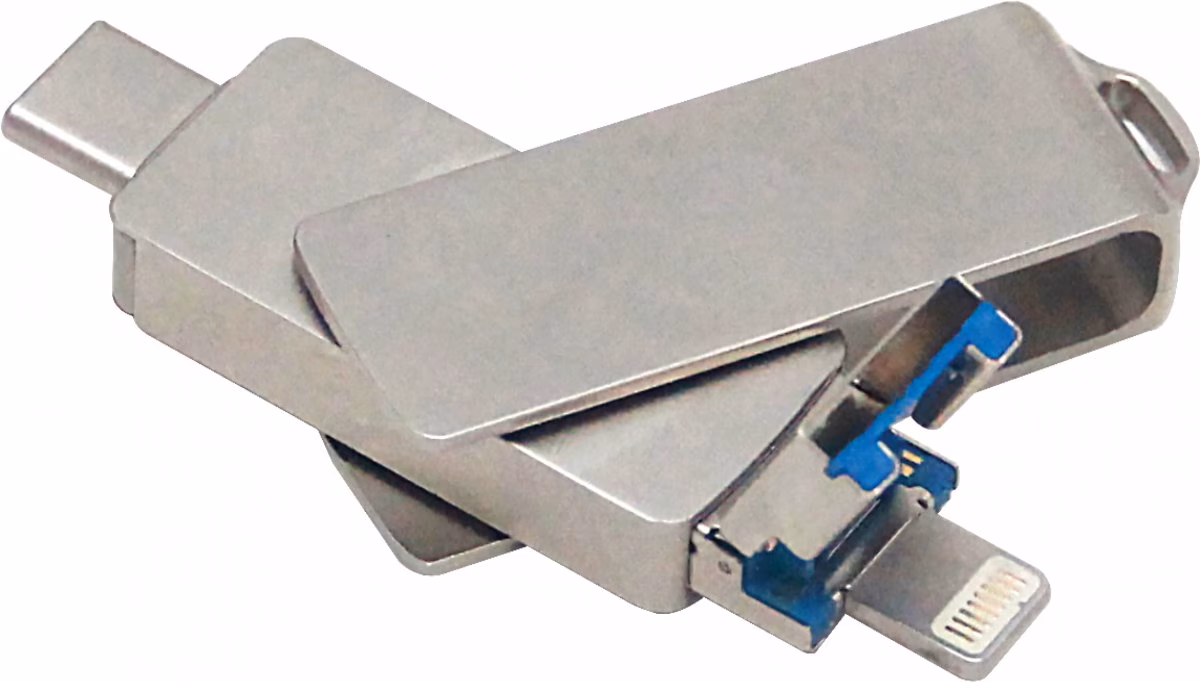 PLATO TYPE-C &amp; IPHONE OTG USB BELLEK