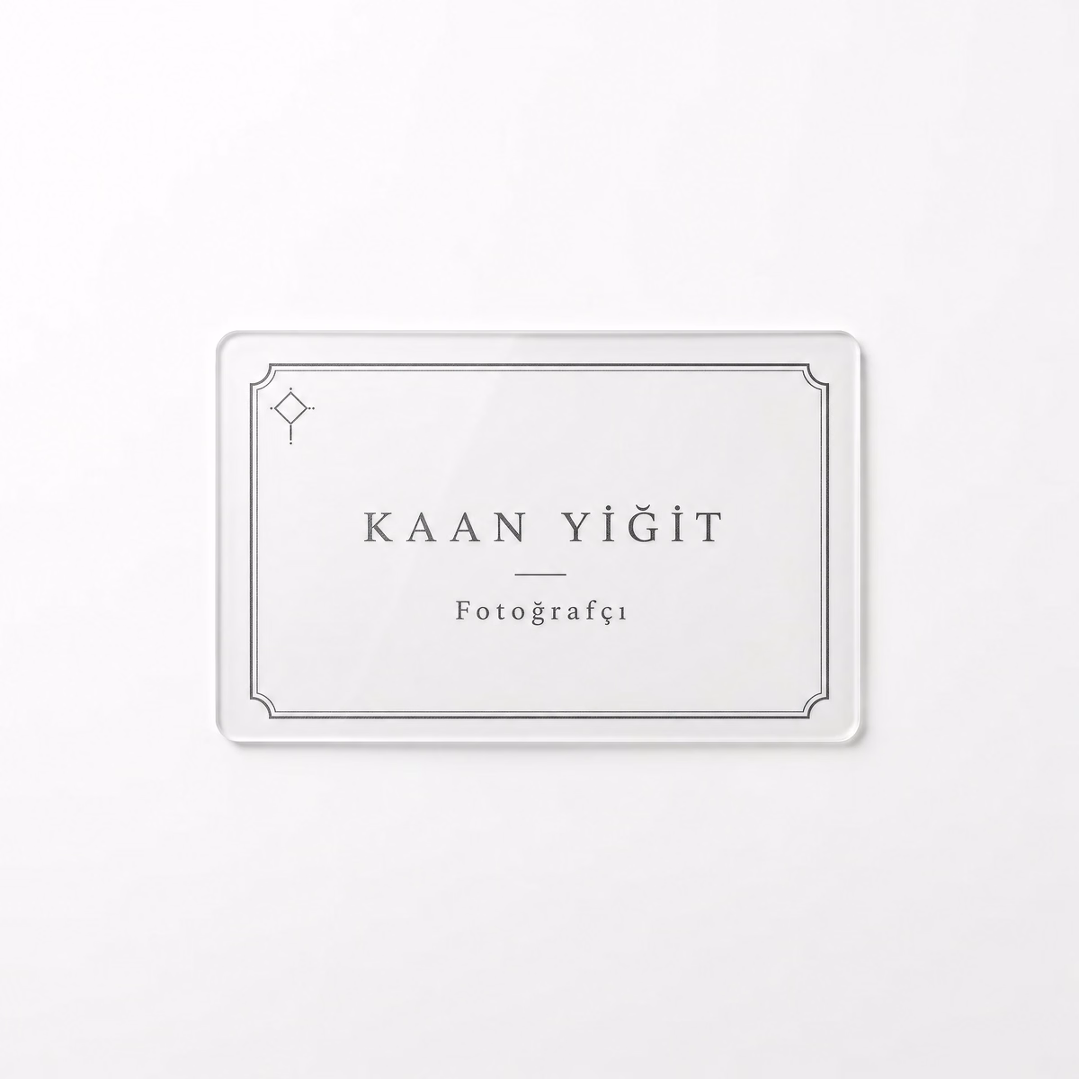 INP-0006-A PVC Şeffaf Kartvizit