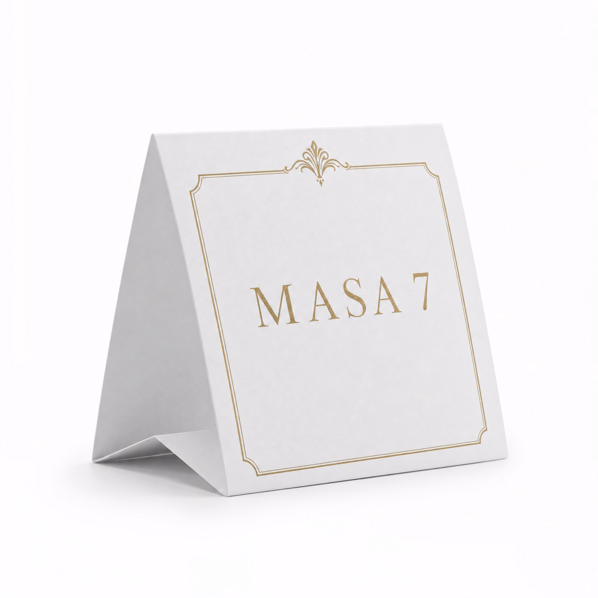 Üçgen Masa Kartı